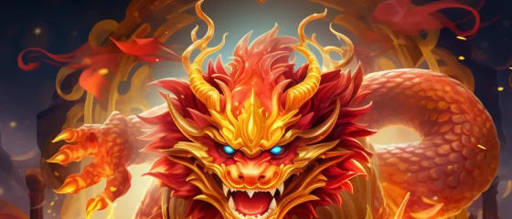 Creëer de heetste winnende combo's in Super Golden Dragon Inferno van Betsoft